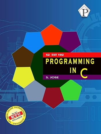 Programming in C KTU EST 102